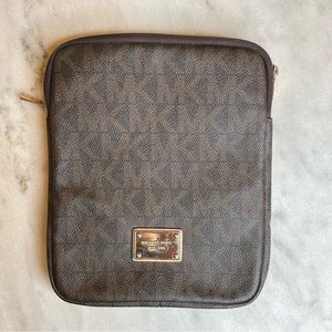 Michael Kors Signature Monogram Tablet Case Brown